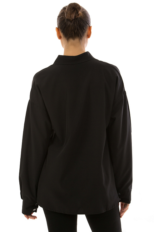 CHEERDUCK/FAH 0069 ЧЕРНЫЙ Рубашка женская CHEERDUCK цвет Черный