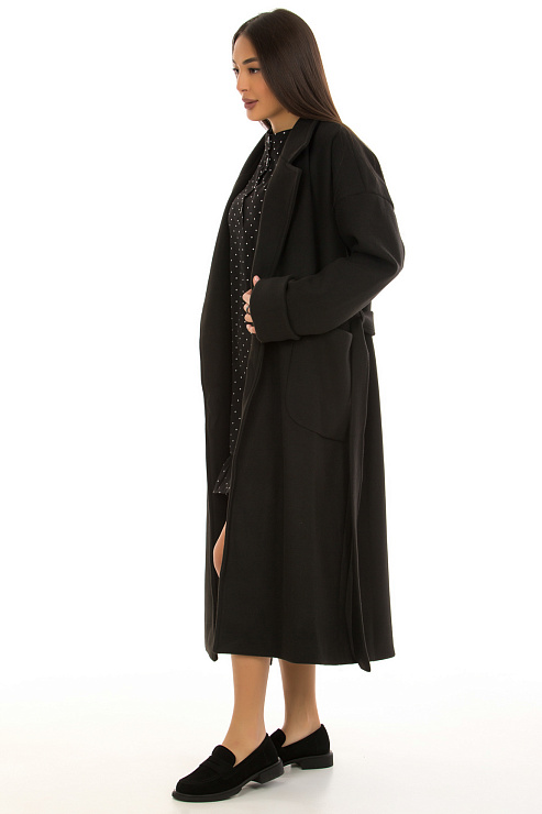 CHEERDUCK/B57 П48 ЧЕРНЫЙ Пальто женское CHEERDUCK цвет Черный