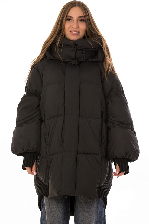 TOWMY D662 ЧЕРНЫЙ Пуховик женский TOWMY цвет Черный