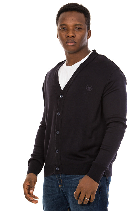 CHEERDUCK/BA 3762 ТЕМ.СИНИЙ Кардиган мужской CHEERDUCK цвет Синий