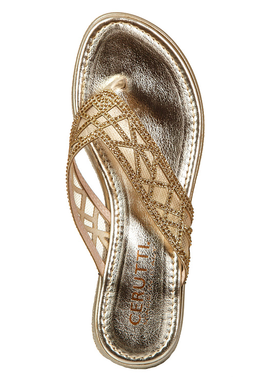 Вьетнамки CERUTTI цвет Золотой