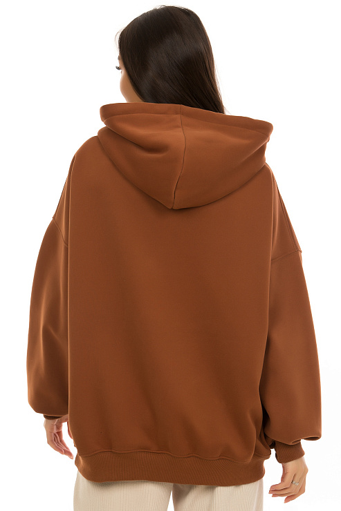 CHEERDUCK/NEW 297-1 КОРИЧНЕВЫЙ Худи  CHEERDUCK цвет Коричневый