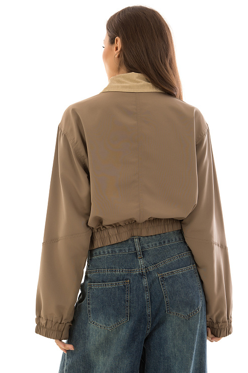 CHEERDUCK/2C19 9600 КОРИЧНЕВЫЙ Бомбер женский CHEERDUCK цвет Коричневый