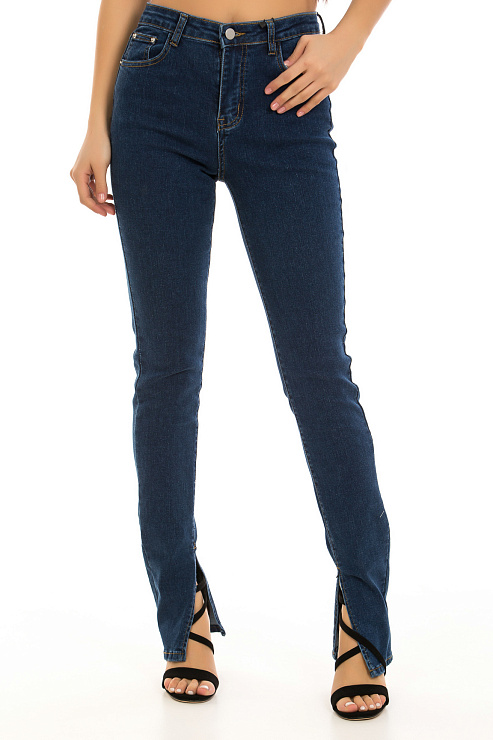 CHEERDUCK/2C19 9133 СИНИЙ Джинсы женские CHEERDUCK цвет Синий