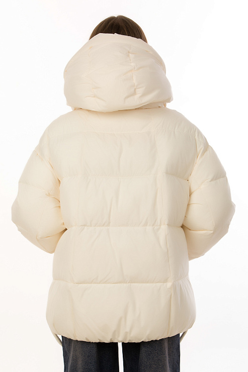 TOWMY C262 БЕЖЕВЫЙ Пуховик женский TOWMY цвет Бежевый