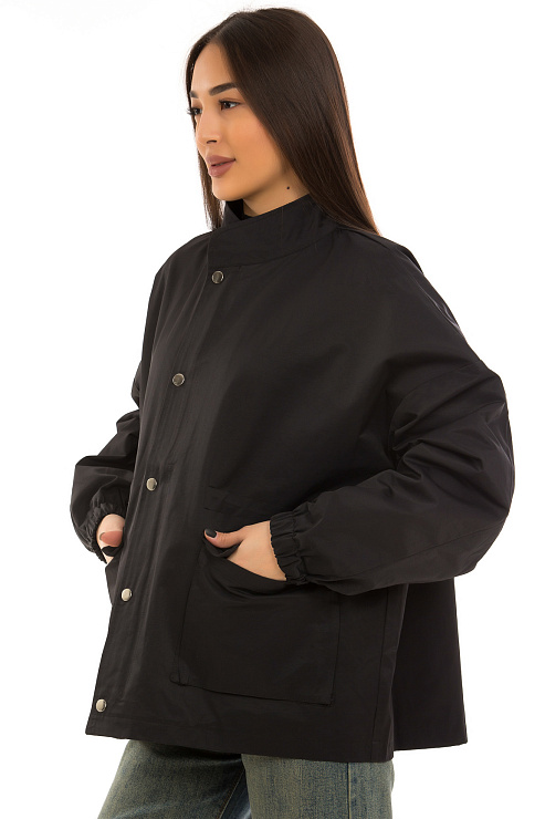 CHEERDUCK/2C19 2330-1 ЧЕРНЫЙ Ветровка женская CHEERDUCK цвет Черный