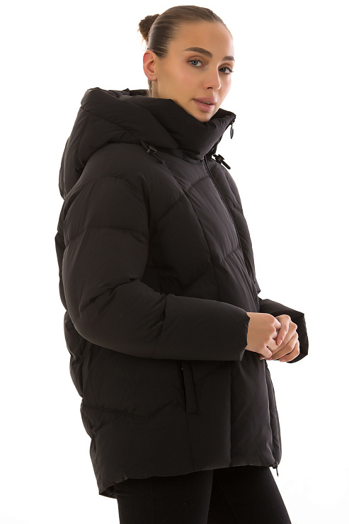 TOWMY 2351 ЧЕРНЫЙ Пуховик женский TOWMY цвет Черный