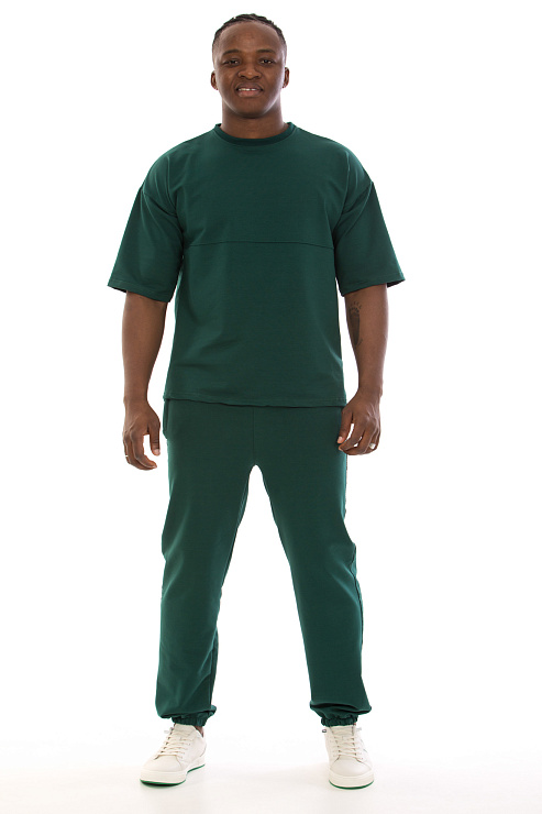 SAM SAM B166 ТЕМНО-ЗЕЛЕН. Костюм летний CHEERDUCK цвет Зеленый