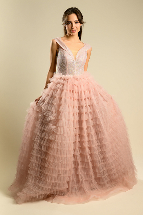 BELLABOA 1018 РОЗОВЫЙ Вечернее платье BELLABOA цвет Розовый