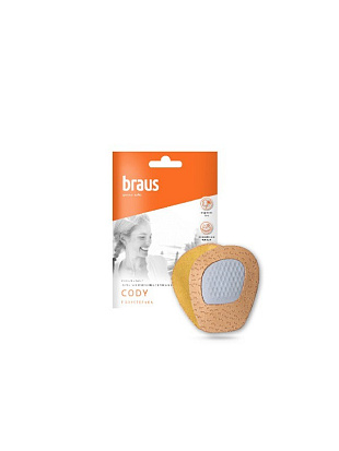 BRAUS Полустелька Cody д/обуви на высоком каблуке БЕЖ BRAUS цвет 