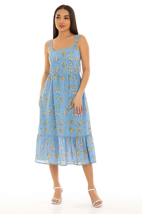 CHEERDUCK/2C19 7331 ГОЛУБОЙ Сарафан  CHEERDUCK цвет Голубой