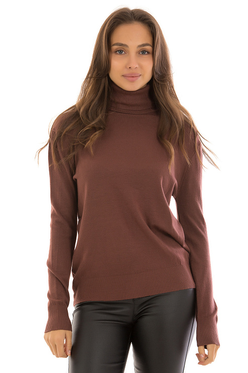 Fashion 3466 КОРИЧНЕВЫЙ Водолазка женская FASHION цвет Коричневый