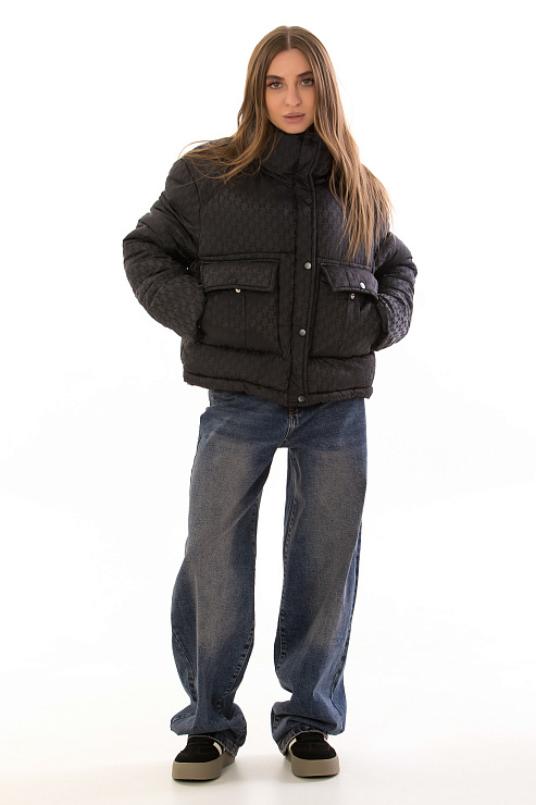 CHEERDUCK/2025 6857 ЧЕРНЫЙ Куртка женская CHEERDUCK цвет Черный