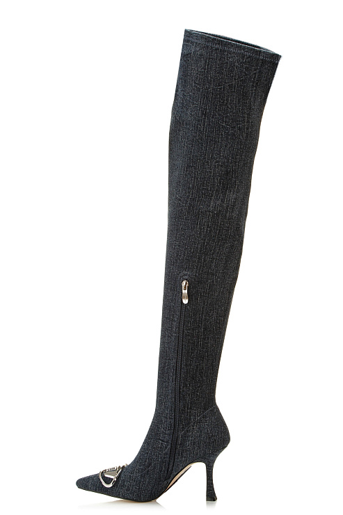 Ботфорты на каблуке SERGIO MANCHOT цвет Синий