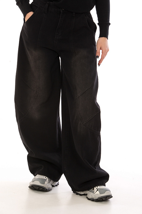 CHEERDUCK 6602 ЧЕРНЫЙ Джинсы женские CHEERDUCK цвет Черный