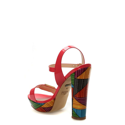 Босоножки на каблуке SERGIO MANCHOT цвет Красный