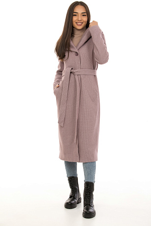 AOSILEIBANG 8839 РОЗОВ. Пальто женское AOSILEIBANG цвет Розовый