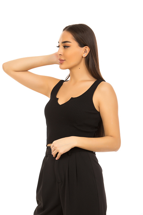 CHEERDUCK/2C19 22383 ЧЕРНЫЙ Топ женский CHEERDUCK цвет Черный