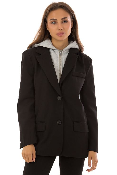 CHEERDUCK/2C19 8908 ЧЕРНЫЙ Пиджак женский CHEERDUCK цвет Черный