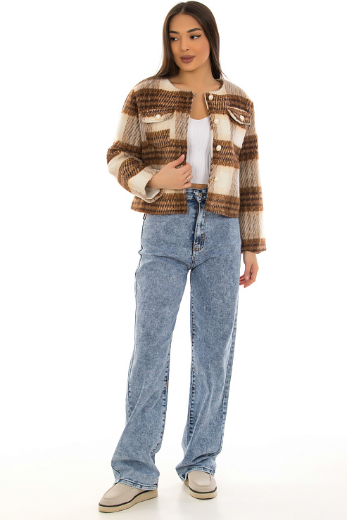 CHEERDUCK/GJ187 8588 КОРИЧНЕВЫЙ Жакет женский CHEERDUCK цвет Коричневый