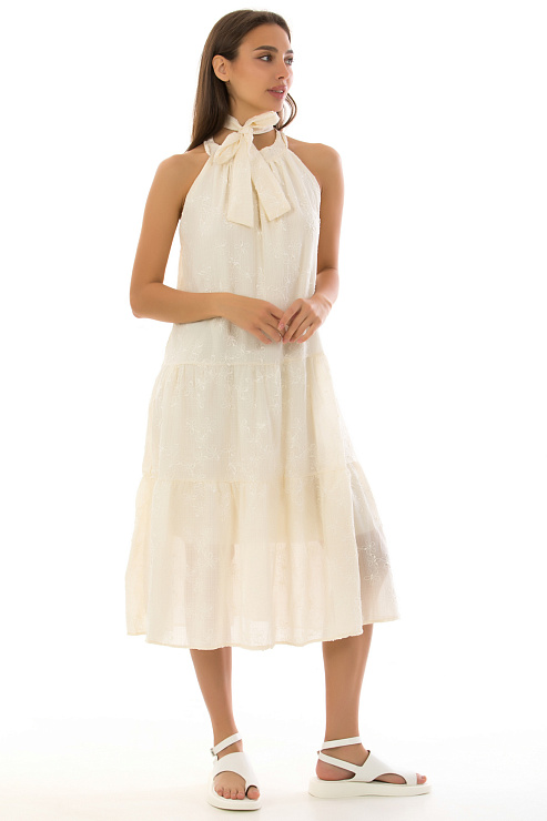 CHEERDUCK/C251 3812 БЕЖЕВЫЙ Сарафан  CHEERDUCK цвет Молочный