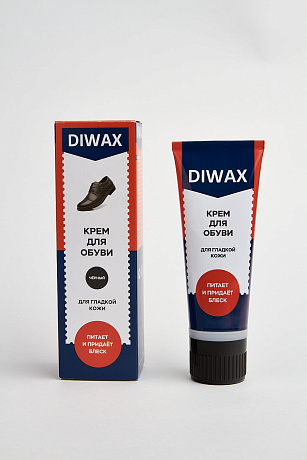 DIWAX Крем для обуви в тубе с губкой ЧЕРНЫЙ 75мл DIWAX цвет 