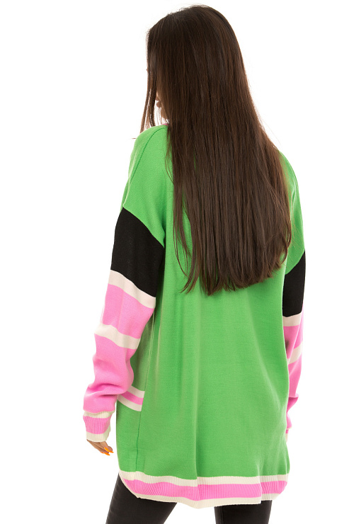 CHEERDUCK 7003 ЗЕЛЕНЫЙ Кардиган женский CHEERDUCK цвет Зеленый