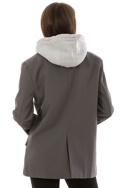 CHEERDUCK/2C19 8908 СЕРЫЙ Пиджак женский CHEERDUCK цвет Серый