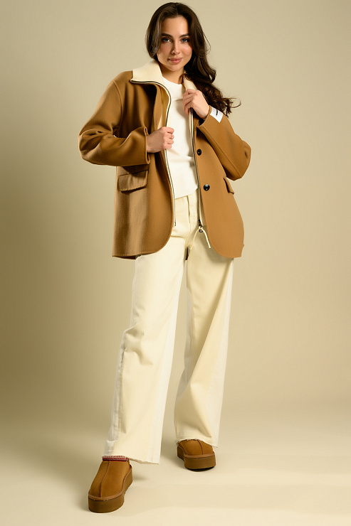 BELLABOA 111-63 КОРИЧНЕВЫЙ Пальто женское BELLABOA цвет Коричневый