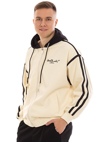 CHEERDUCK/4070 9361 БЕЖЕВЫЙ Кофта мужская CHEERDUCK цвет Бежевый