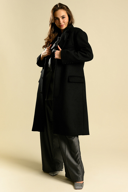 BELLABOA 111-60 ЧЕРНЫЙ Пальто женское BELLABOA цвет Черный