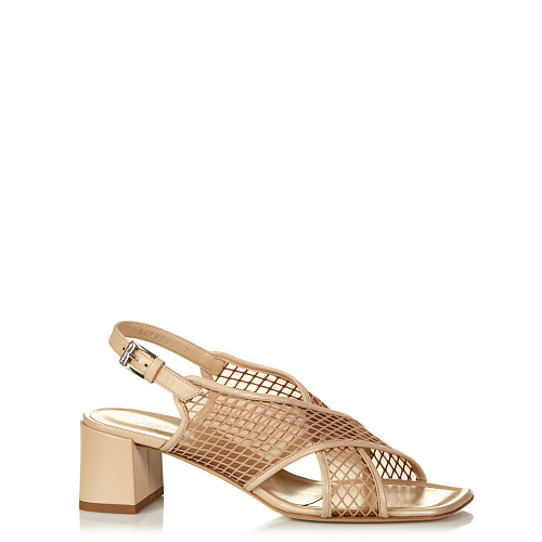 Босоножки на каблуке BALDININI цвет Бежевый