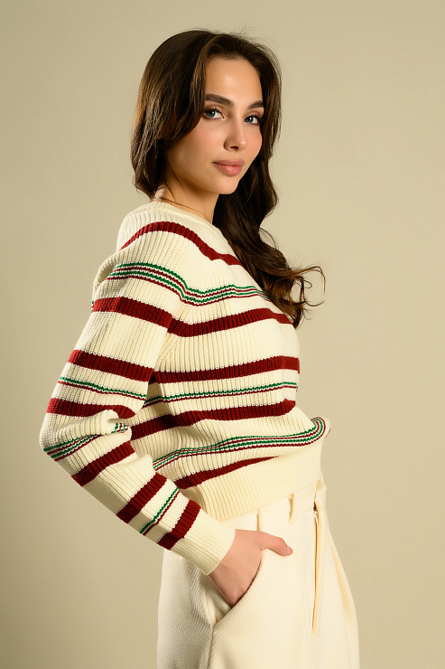 BELLABOA 127 WHITE Свитер женский BELLABOA цвет Белый