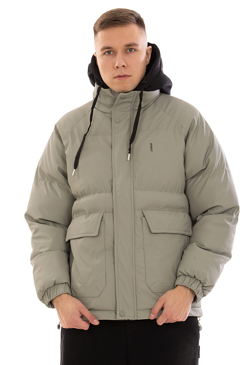 CHEERDUCK/4070 9585 СЕРЫЙ Пуховик мужской CHEERDUCK цвет Серый