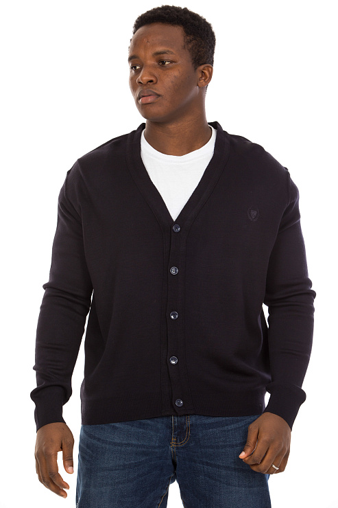 CHEERDUCK/BA 3762 ТЕМ.СИНИЙ Кардиган мужской CHEERDUCK цвет Синий