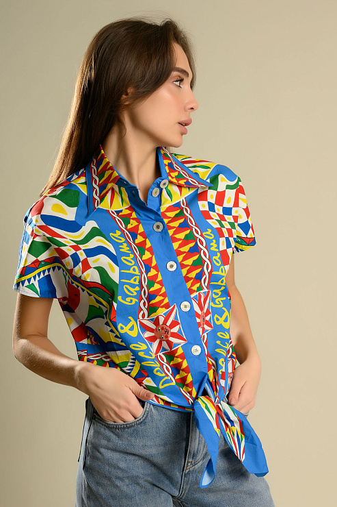 BELLABOA 111-242 СИНИЙ Блуза женская BELLABOA цвет Синий