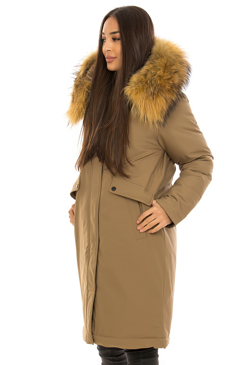 GRACE 056 КОРИЧН Парка женская GRACE цвет Коричневый