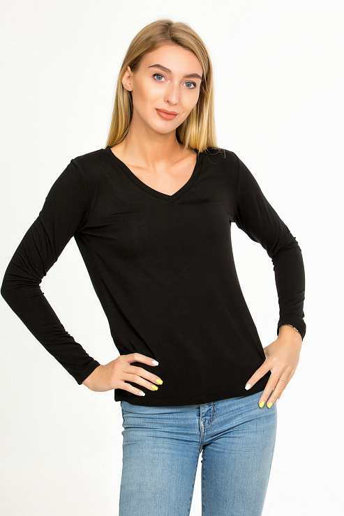 CHEER&DUCK/FORsel 8822 ЧЕРН. Лонгслив женский CHEERDUCK цвет Черный