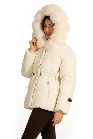 CHEERDUCK/2C22 902 МОЛОЧНЫЙ Куртка женская CHEERDUCK цвет Молочный
