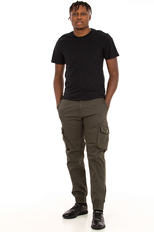 CHEER&DUCK/4066 1865 ХАКИ Брюки мужские спортивные CHEERDUCK цвет Хаки