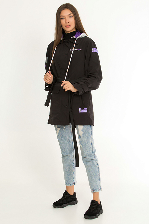 YIMOSIS 5301 ЧЕРН. Плащ женский YIMOSIS цвет Черный