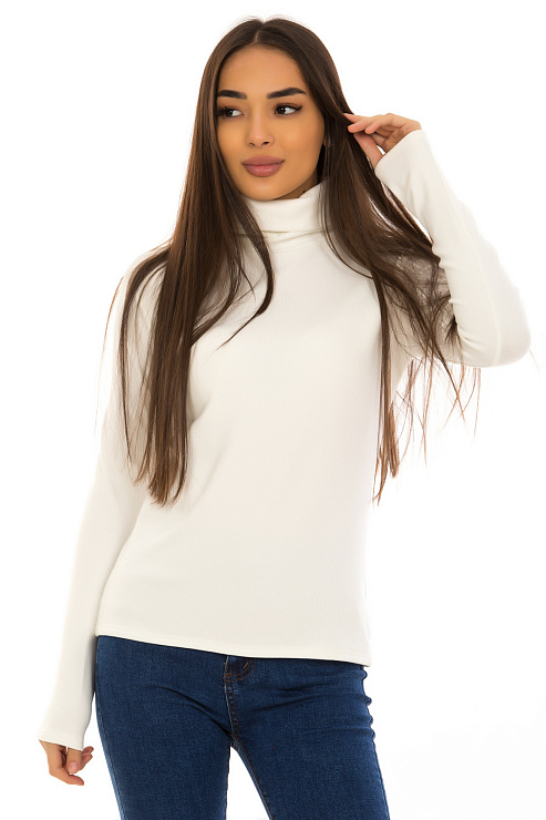 YY.SHOP 1591 БЕЛ. Водолазка женская CHEERDUCK цвет Белый