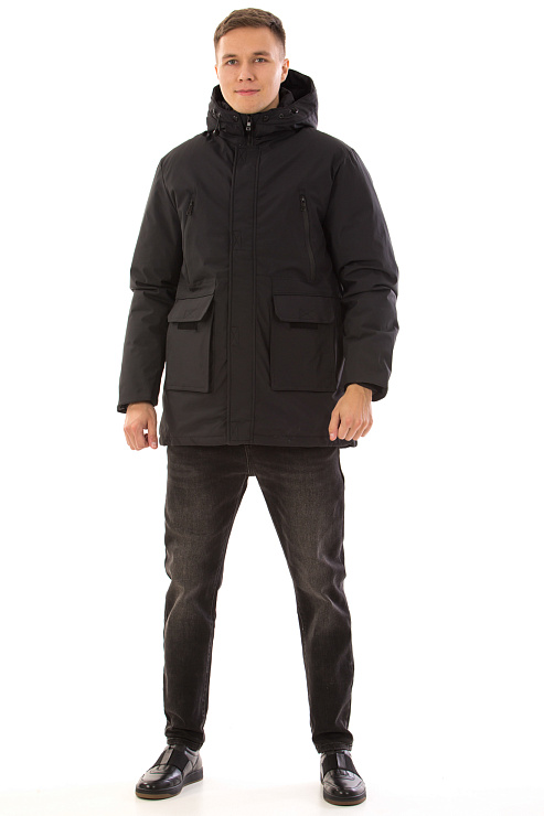 CHEERDUCK/2C62 8906 ЧЕРНЫЙ Пуховик мужской CHEERDUCK цвет Черный