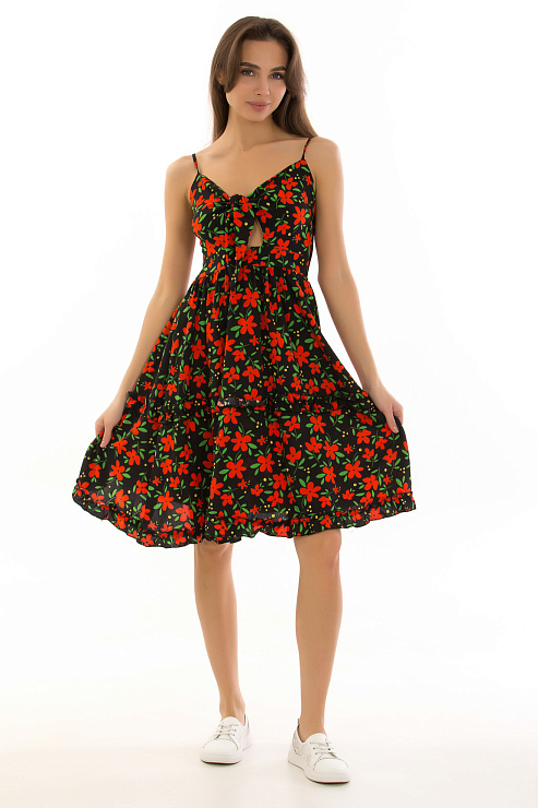 CHEERDUCK/2025 82051 ЧЕРНЫЙ Сарафан CHEERDUCK цвет Черный