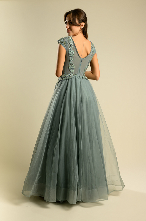 BELLABOA 1020 ГОЛУБОЙ Вечернее платье BELLABOA цвет Голубой