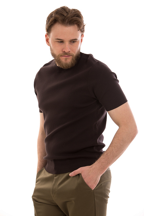 CHEERDUCK/4070 8796 КОРИЧНЕВЫЙ Футболка мужская CHEERDUCK цвет Коричневый