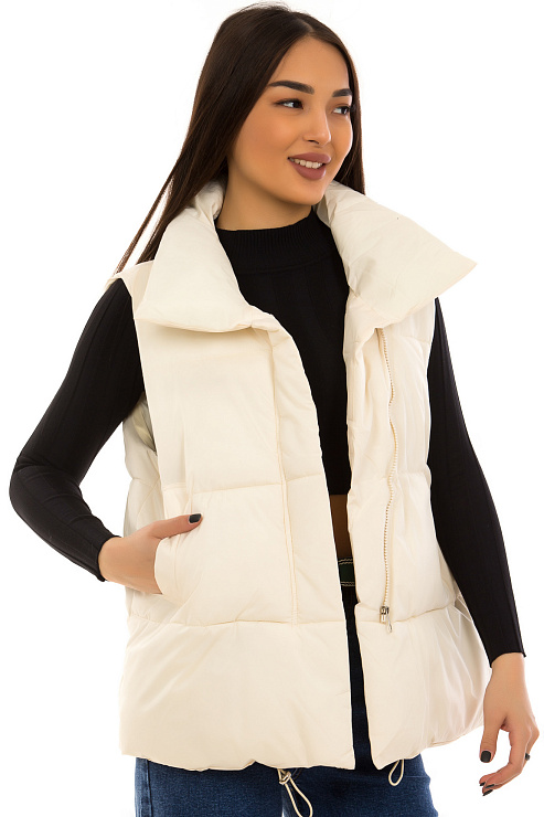 CHEERDUCK/BZ A05 БЕЛЫЙ Жилет женский CHEERDUCK цвет Белый