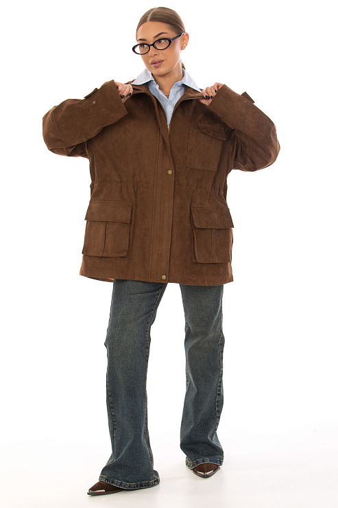 CHEERDUCK/2C22 25041 Т.КОРИЧНЕВЫЙ Куртка д/с CHEERDUCK цвет Коричневый