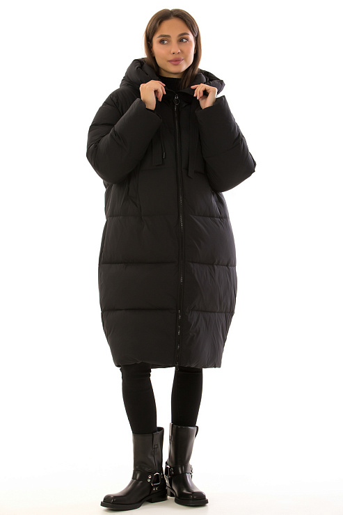 TOWMY 3262 ЧЕРНЫЙ Пуховик женский TOWMY цвет Черный