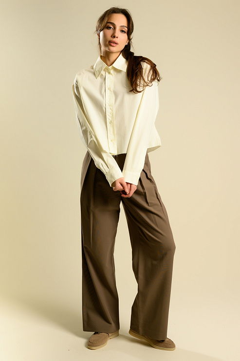 BELLABOA 111-84 БЕЖЕВЫЙ Рубашка женская BELLABOA цвет Бежевый